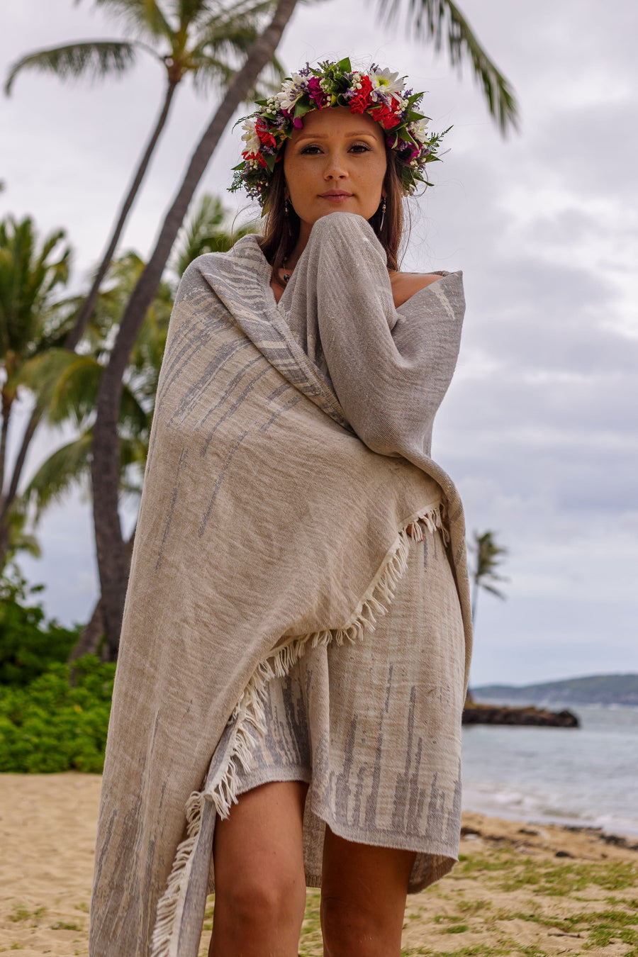 Hideaway Cotton Beach Towel - Beige
