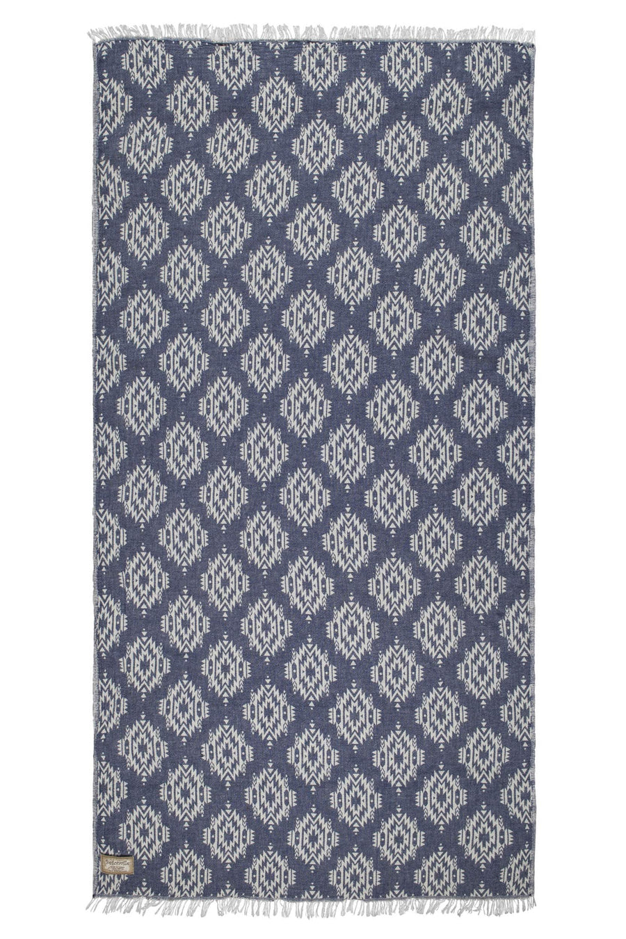 Shrines Cotton Beach Towel - Navy