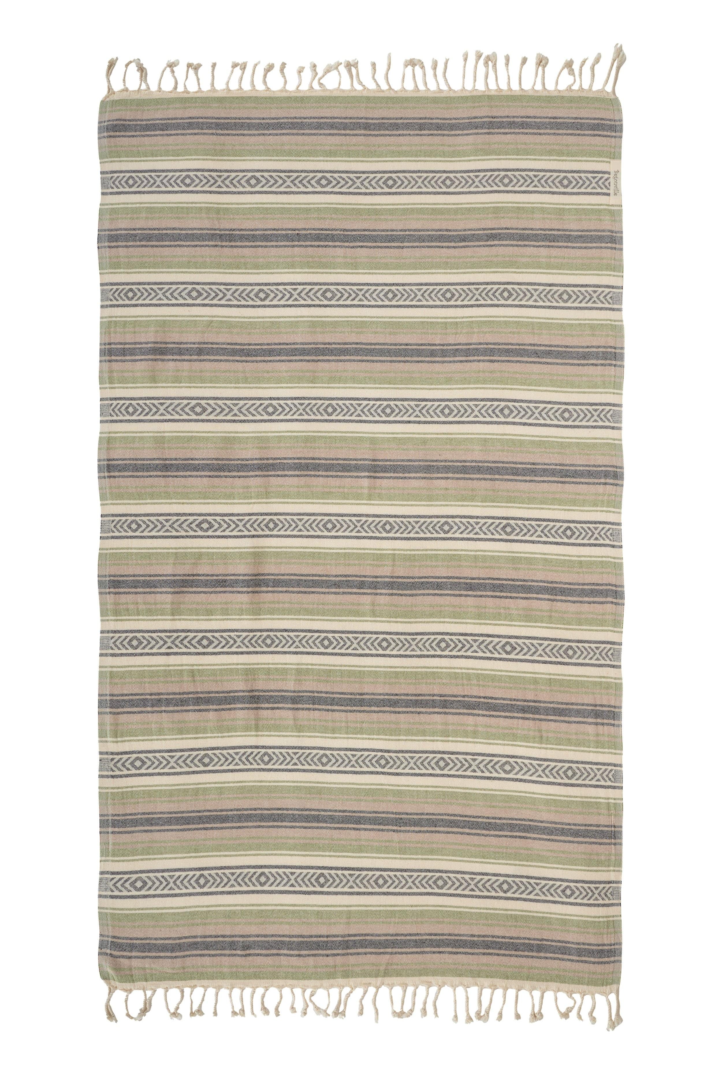 Baja Cotton Beach Towel - Olive