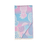 Pineapple Cotton Beach Towel - Turquoise