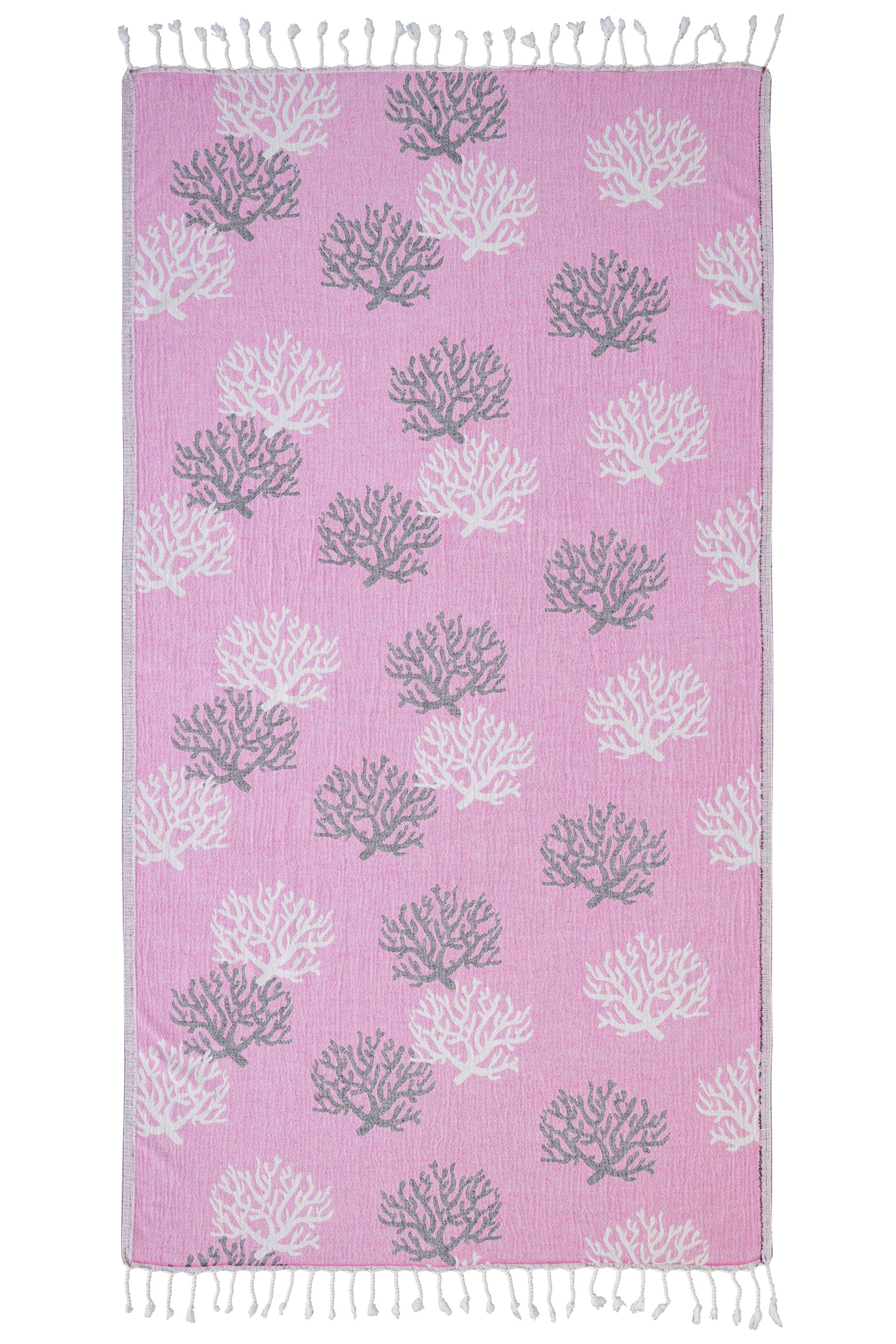 Reef Cotton Beach Towel - Pink