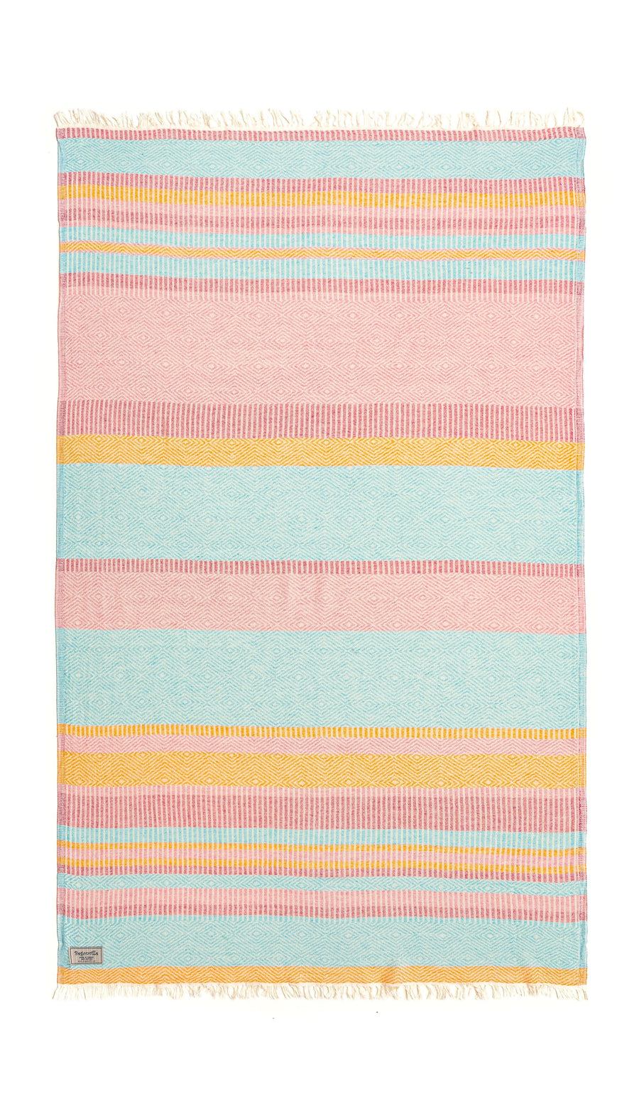 Strata Cotton Beach Towel - Pink