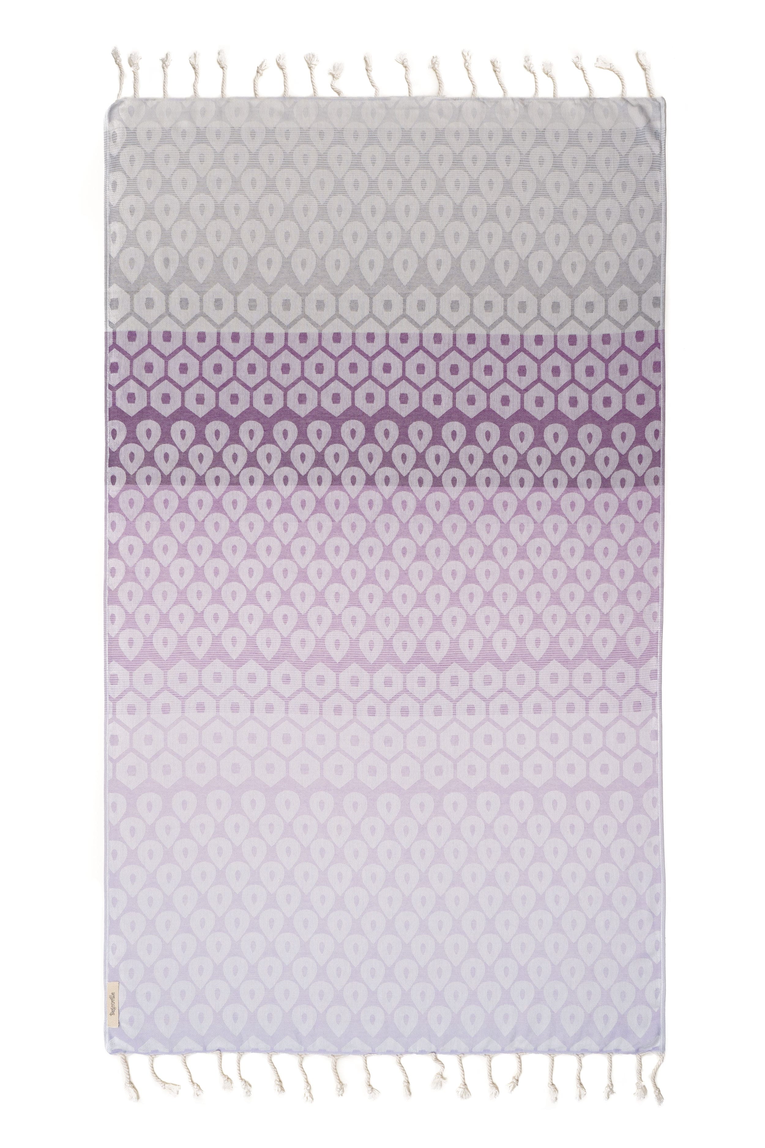 Del Rey Bamboo Blend Beach Towel - Purple