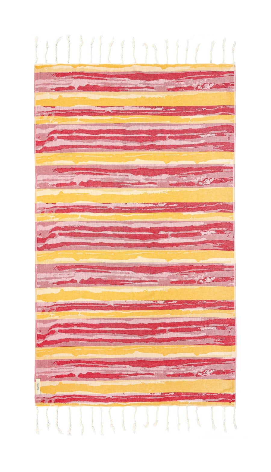 Brush Bamboo Blend Beach Towel - Red