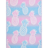 Pineapple Cotton Beach Towel - Turquoise