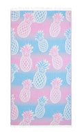 Pineapple Cotton Beach Towel - Turquoise