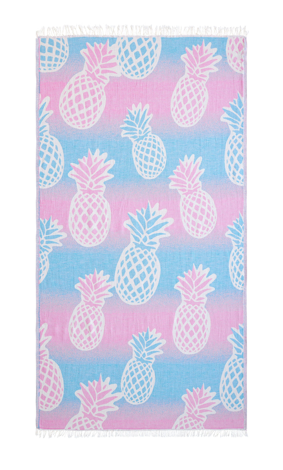 Pineapple Cotton Beach Towel - Turquoise