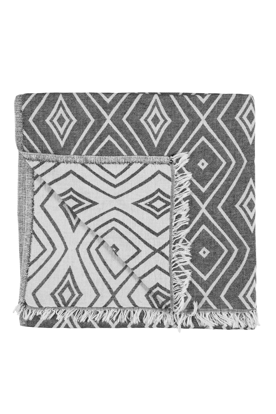 Unity Cotton Beach Towel - Black