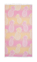 Pineapple Cotton Beach Towel - Yellow