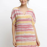 Brush Bamboo Tunic - Red