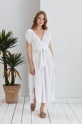 Frankie Oversize Midi Dress - White