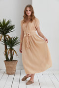 Frankie Oversize Midi Dress - Cream