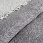 Begonville Bedspread Cloudy 4-Ply Cotton Blanket - Grey