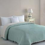 Begonville Bedspread Cloudy 4-Ply Cotton Blanket - Mint