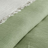 Begonville Bedspread Cloudy 4-Ply Cotton Blanket - Green